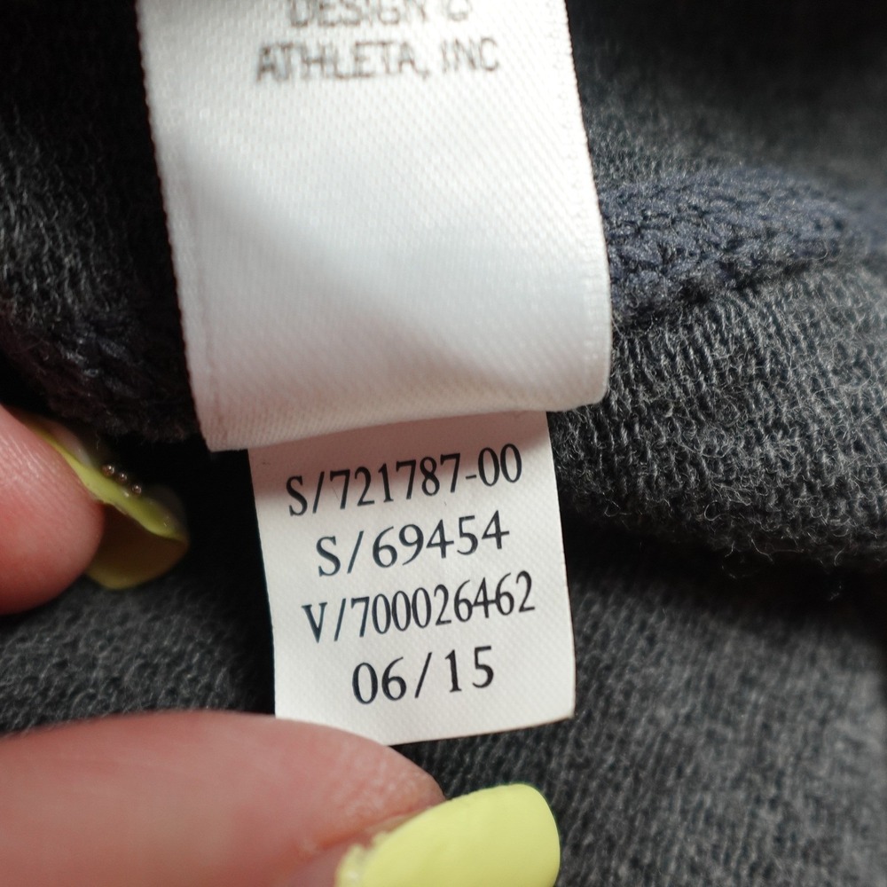 Athleta‎ Hoodie Dress Womens MP Gray Sporty Long Sleeve Thumbhole Pocket - Picture 14 of 15
